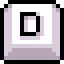 Icon of the d button