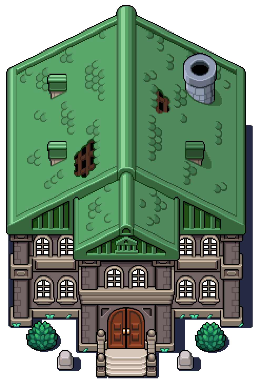 Museum exterior spring.png